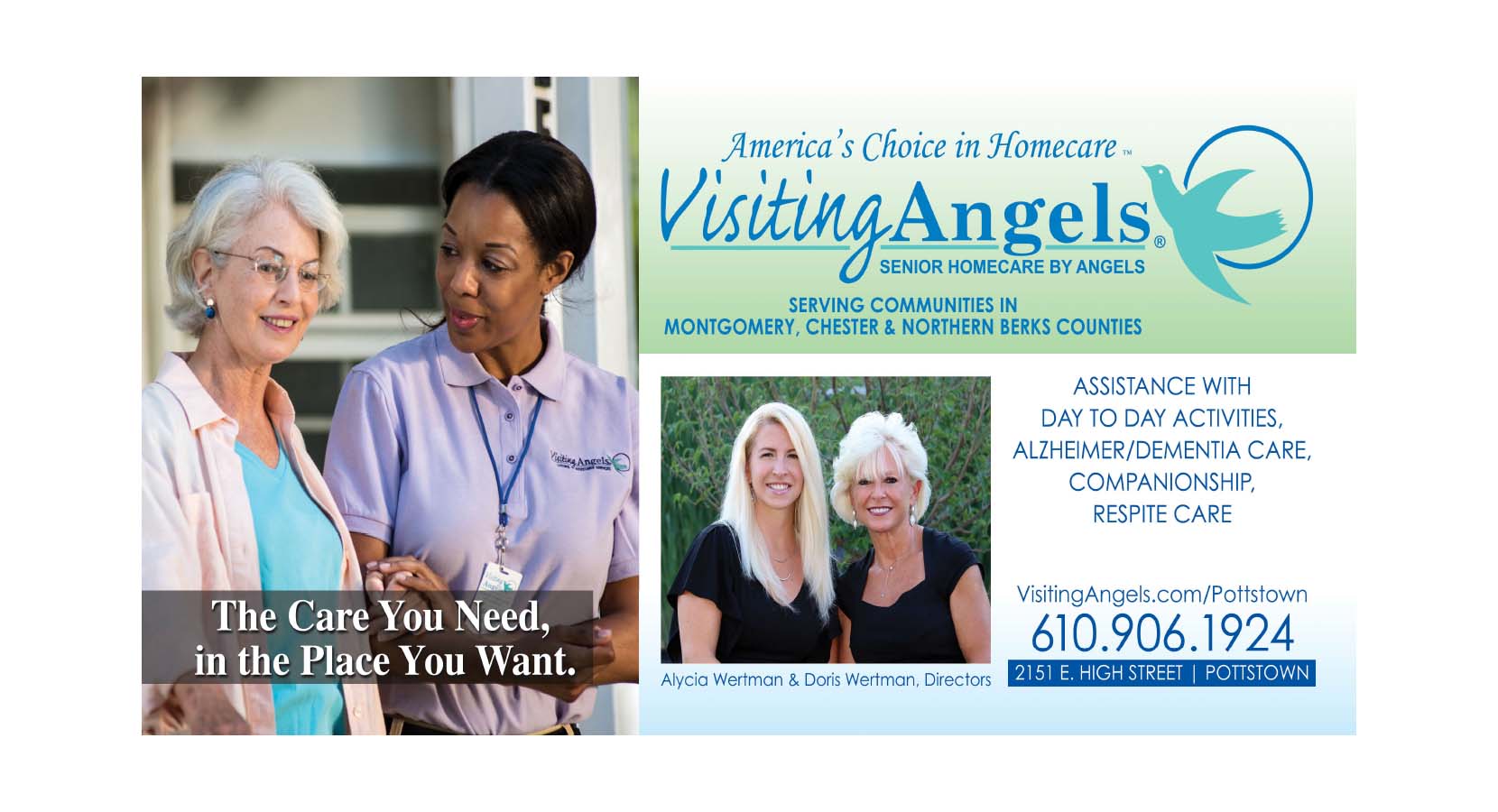 Senior Home Care Pottstown Visiting Angels PA